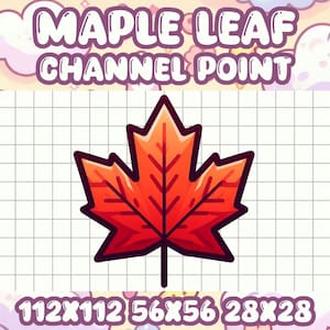 Ahornblatt Channel Point Icon für Twitch Streamer