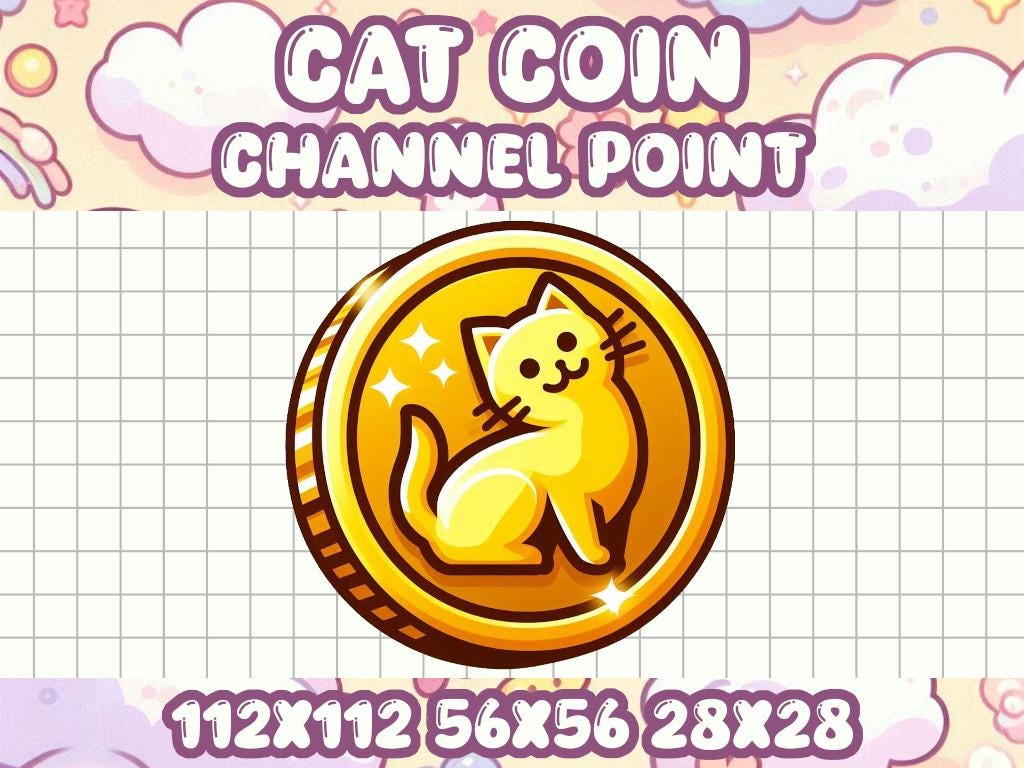 Gold Cat Coin - Etsy