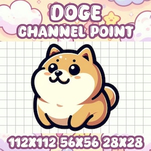 Doge Channel Point Icon for Twitch Streamers