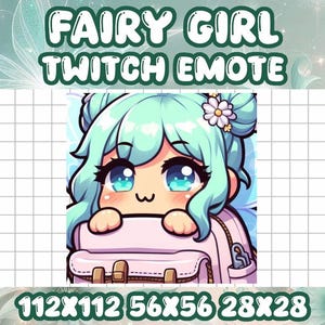 Fairy Girl Carry Emote | Cute Kawaii Chibi Icon for Twitch and Discord