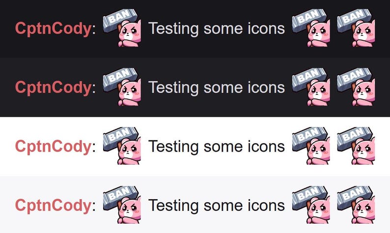Pink Bear Ban Hammer Emote | Kawaii Gamer Icon for Twitch and Discord ...