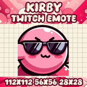 カービィのクールなエモート | TwitchとDiscord用のかわいいスーパースマッシュブラザーズアイコン