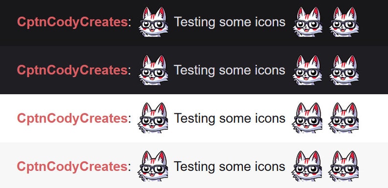 Kitsune Fox Nerd Emote Cute Kawaii Fantasy Icons Adorable Gamer Emotes ...