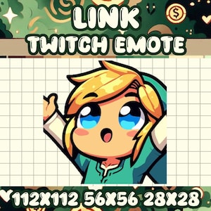 Link Uppies Emote for Gamer and Streaming Channels
