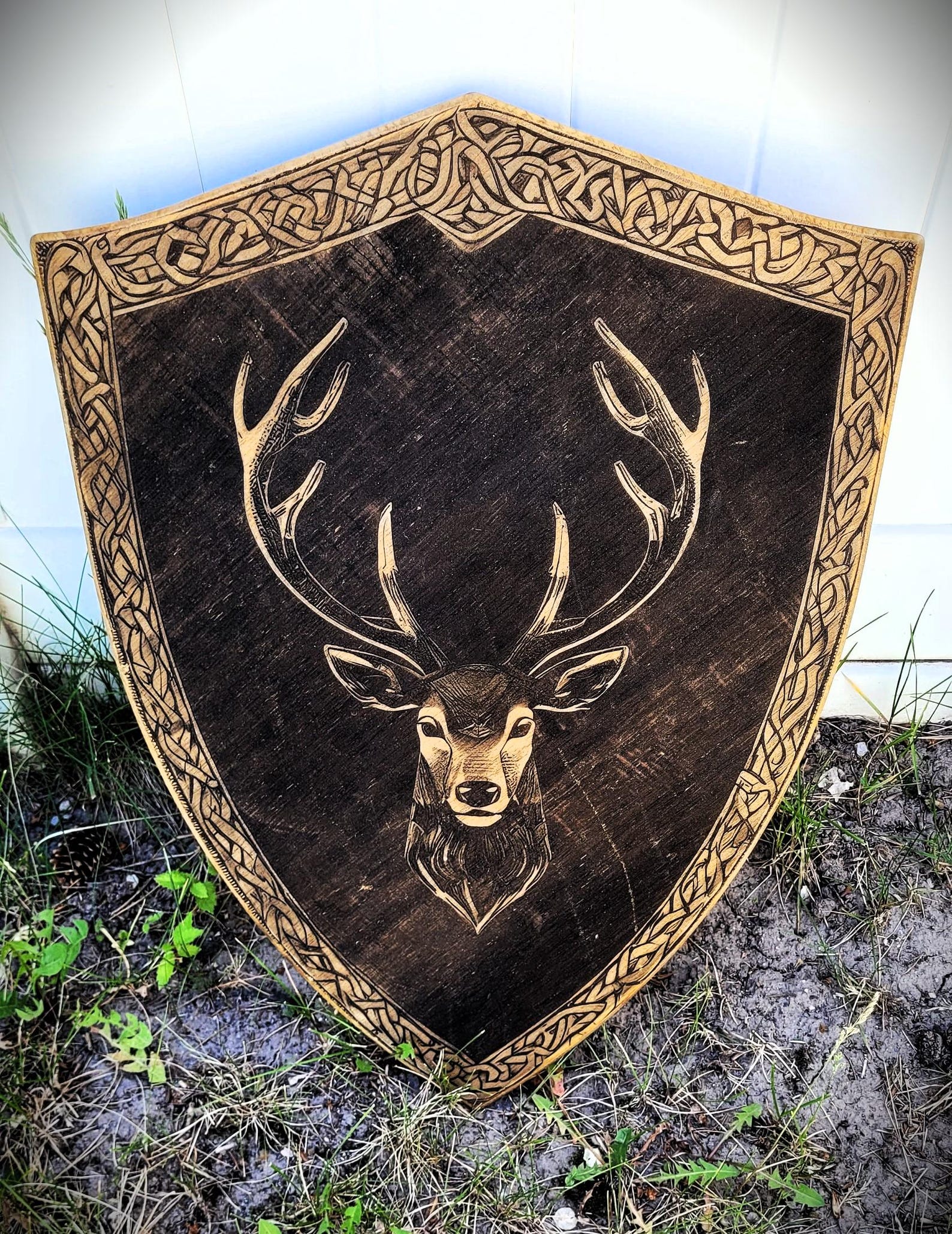 Customizable Shield Laser Engraved Wood Shield, Custom Coat of Arms, Medieval Crest - Etsy
