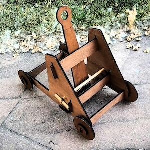 Toy Catapult, DIY Catapult, STEM Catapult, Catapult Kit, Wooden Toy Craft, Catapult Model Kit, DIY Engineering Kit, Woodworking Kit, History