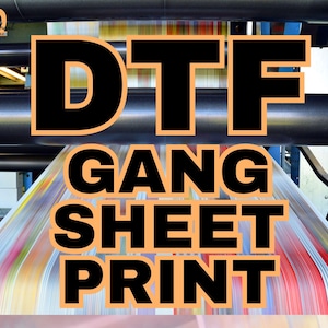 Personalized DTF Gang Sheet: Custom Heat Print, Ready to Press