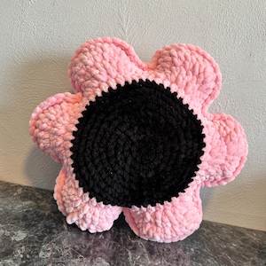 Crochet Flower Pillow