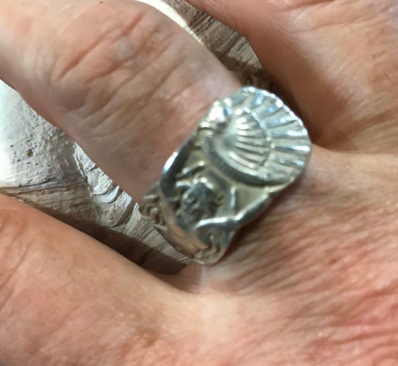 Mermaid sterling silver wrap ring image 8
