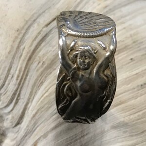 Mermaid sterling silver wrap ring image 5
