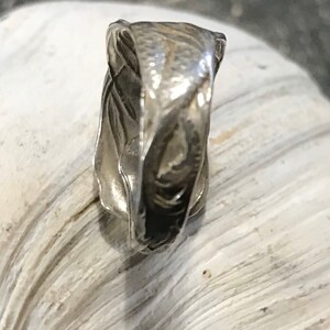 Mermaid sterling silver wrap ring image 4