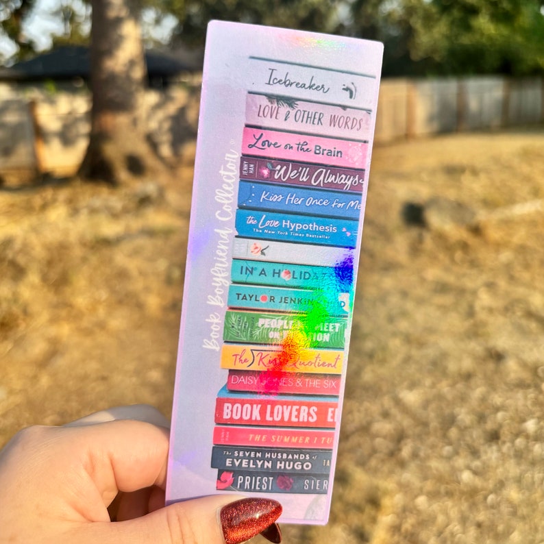 Book Boyfriend Collector Bookmark Holographic Finish Fully Laminated