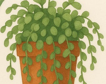 Succulent Pattern #2 Cross Stitch - Cactus Embroidery Design, DIY Needlecraft Kit, Instant Digital Download, Modern Plant Decor Gift
