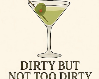 Dirty Martini Cross Stitch Pattern PDF, Cocktail Embroidery Design, Alcohol Needlework Art, DIY Home Decor Gift, Instant Download