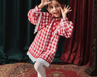 Limited Edition | Luxury Collection | Arabella Checkered Heritage Dress