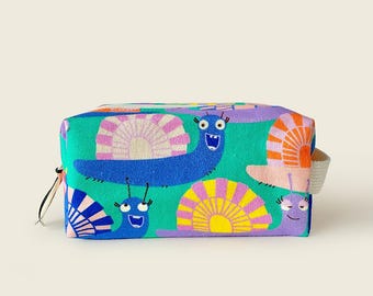 Kids Cotton Canvas Pencil Pouch | Travel Organizer for Kids | Zipper Storage Bag for School, Snacks & Essentials | Eco Friendly Kids Pouch