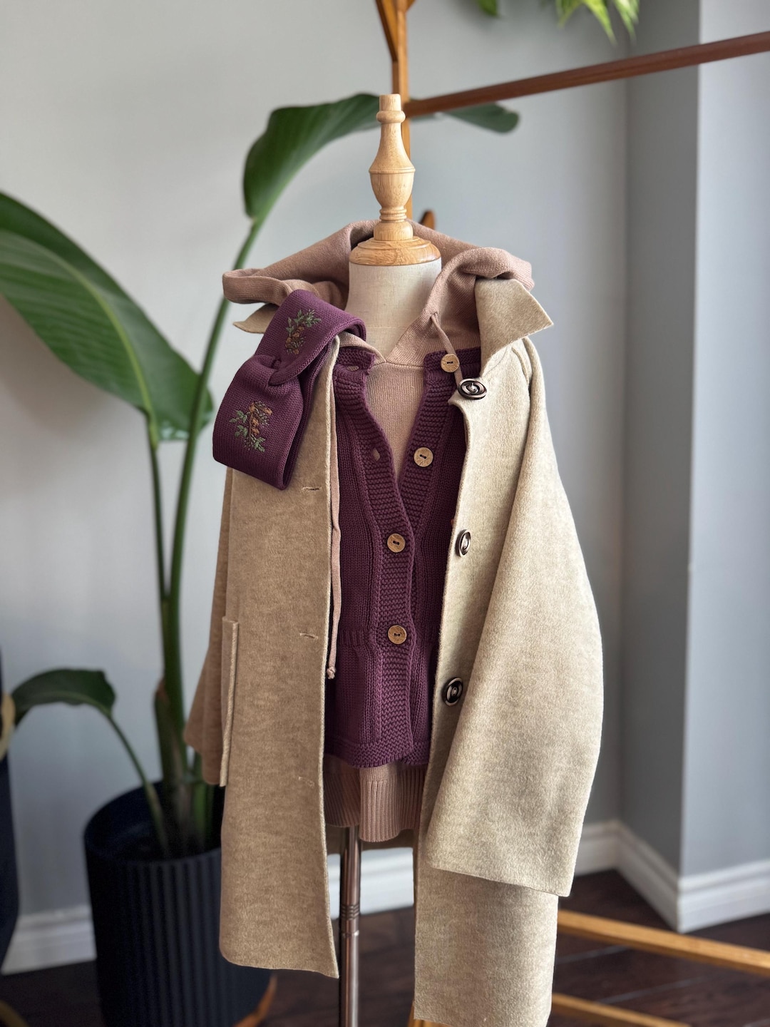 Woolen Spring Coat Spring Outfit Coat for Girls | Lightweight Wool Spring Coat for Kids ...