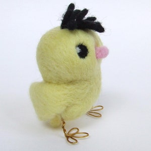 SILLY SALE Ringo Needle Felted Yellow Canary Tweet image 2