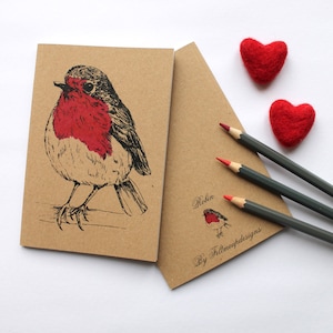 A6 Robin Notebook A6 Bloc-notes Kraft ordinaire avec pages vierges