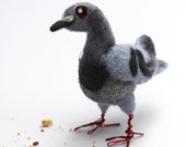 Needle Felted Pigeon Ornament