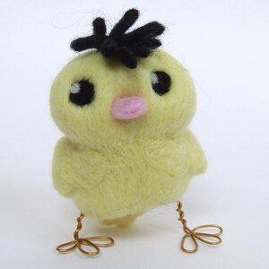 SILLY SALE Ringo Needle Felted Yellow Canary Tweet image 1