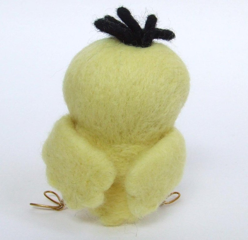 SILLY SALE Ringo Needle Felted Yellow Canary Tweet image 3