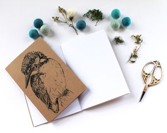 A6 Kingfisher British Bird Pocket Notebook Choice of Lined or Plain Paper
