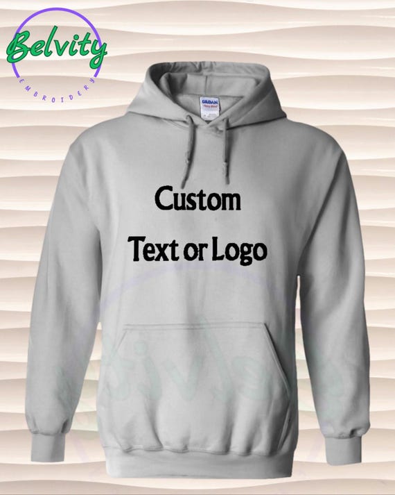 CUSTOM NAME HOODIE | Embroidered Hoodie | Custom Logo Hoodie | Regular Fit Hoodie | Personalized Daily Wear Comfortable Minimal Hoodie