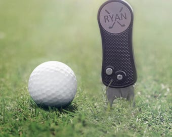 Custom Golf Divot Tool with Ball Marker, Perfect Wedding Gift for Golfers, Unique Birthday Gift Ideas for Him/Boyfriend/Dad/Husband