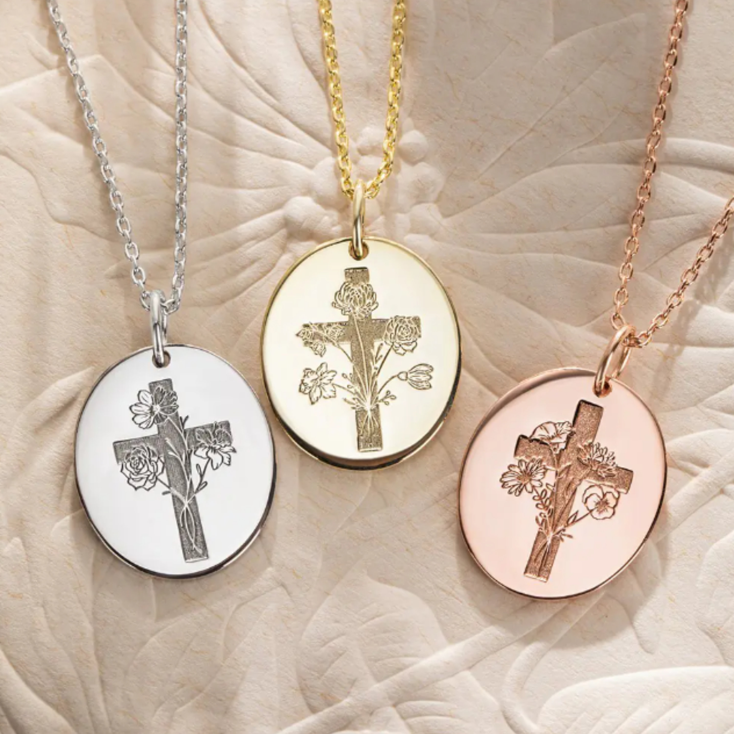 Customized Cross Necklace, Personalized Christians Jewelry Gift for Her ...