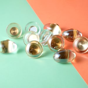 Antique Glass Cabinet Knobs | Transparent Glass Dresser Knobs | Crystal Cabinet Knobs | Kitchen Drawer Knobs | Modern Cabinet Hardware