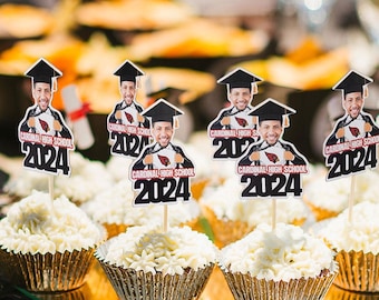 Personalized Funny Graduation Cupcake Toppers, Graduation Decor,Personalized Gift,Graduation Gift, Funny Grad Gift,Gift for Her,Gift for Him