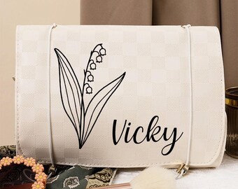 Personalisierte faltbare Kosmetiktasche, Makeup-Tasche, Brautjungfer Vorschlag, Brautjungfer Geschenke, personalisiertes Geschenk, Geschenk für sie, Geschenk für Frau, Geschenke