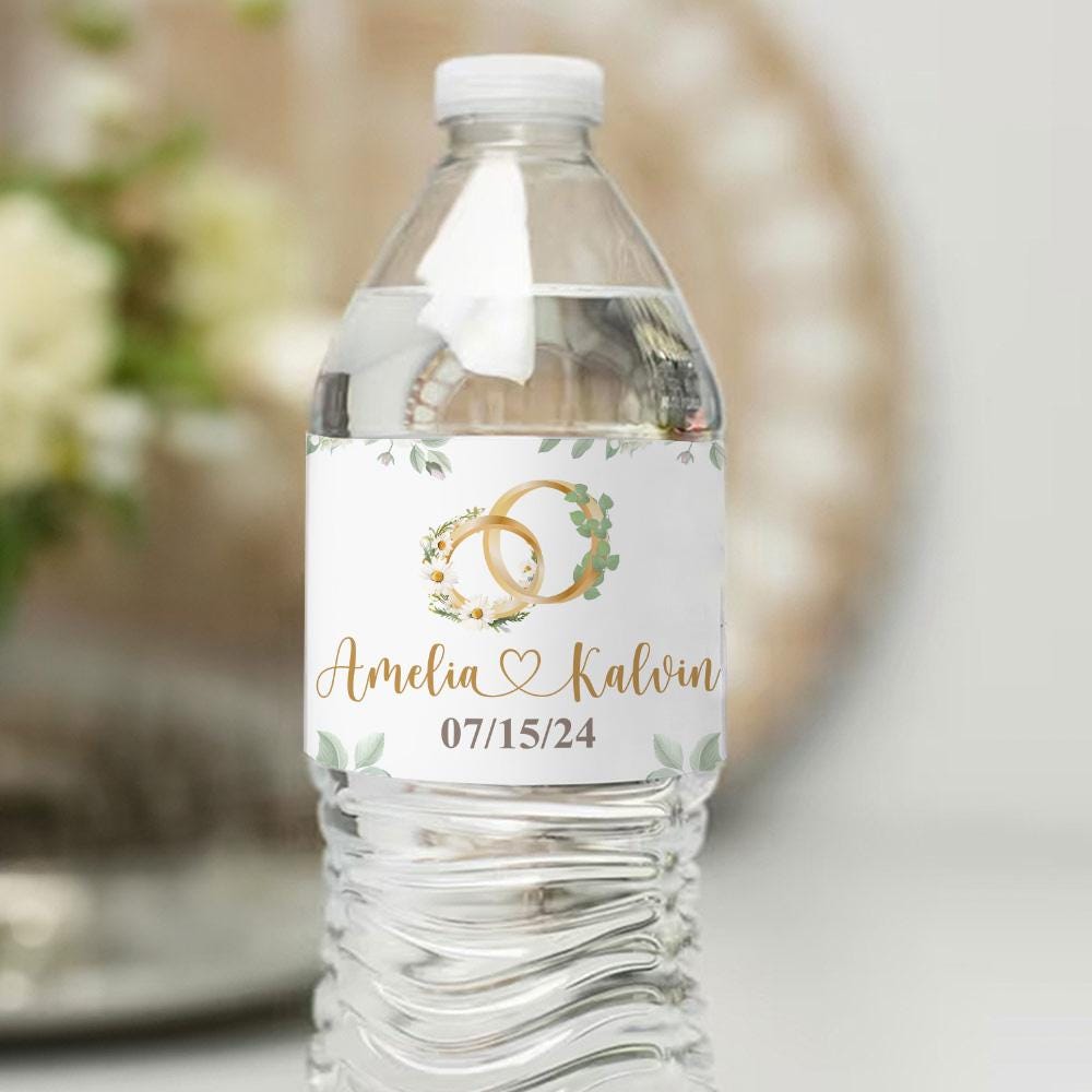 Mineralwasser etiketten