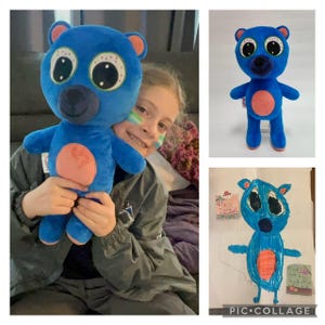 Personalized Children&#39;s Plush,Pictures Into Plush,Birthday Gift,Children&#39;s Gift,Personalized Gift,Gift for Babies,Gift for Girl,Gift for Boy