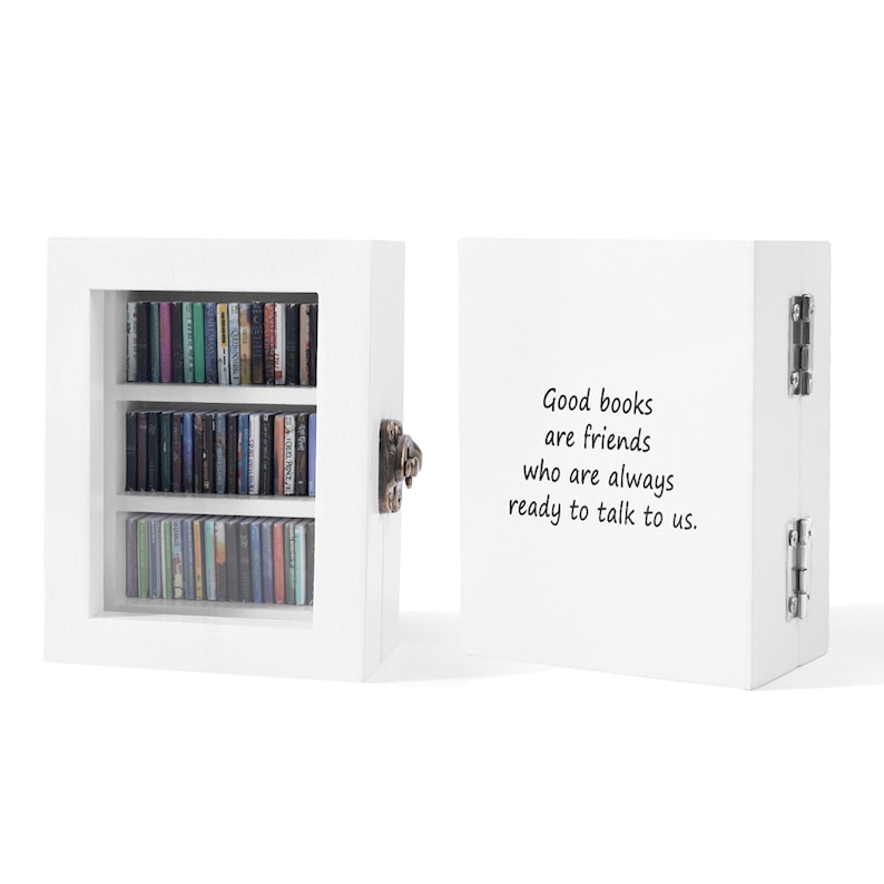 Personalized Anxiety Bookshelf with Mini Books, Book Accessories, Home Decor, Teacher Gifts, Book Lover's Gifts, Gifts for Reader, Gifts image 9