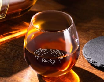 Personalized Whiskey Glasses with Pet Portraits, Personalized Gift, Whiskey Gift, Pet Lover Gift, Dad Gifts, Housewarming Gift, Gift for Him