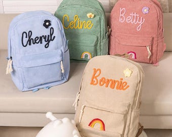 Gepersonaliseerde kinderrugzak, kinderrugzak met naam, schooltas voor kind, gepersonaliseerd cadeau, terug naar school, verjaardagscadeau, cadeau voor kind