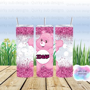 Swear Bear Tumbler Wrap, 20 Unzen, Sublimation, png, digitaler Download. lustig, sarkastisch, unhöflich, Schimpfwörter, digitales Design, Sublimationsdesign,