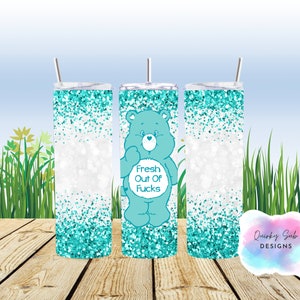 Swear bears 20oz tumbler wrap, sarcastic, rude, funny png, sublimation, digital download
