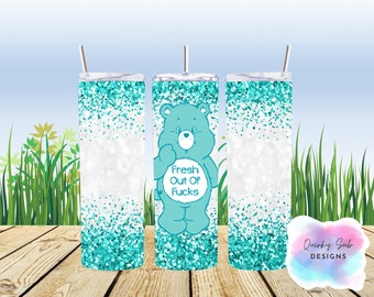 Swear bears 20oz tumbler wrap, sarcastic, rude, funny png, sublimation, digital download