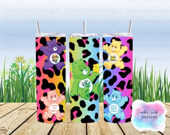 Swear bear tumbler wrap, 20oz, sublimation, png, digital download. funny, sarcastic, rude, swear words, digital design, sublimation design,