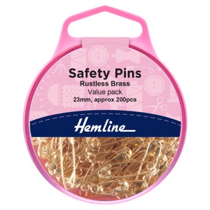 Gold Small Safety Pins Size 0 0.75 Inch 144 Pieces Premium Quality 