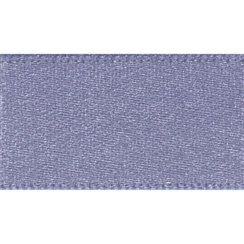 3m of MOONLIGHT blue/grey Berisfords shade 490 dbl satin ribbon various widths