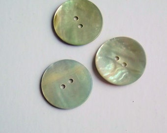 2 hole buttons 23mm Buttons Natural Shell Buttons Round Buttons 2b1434 