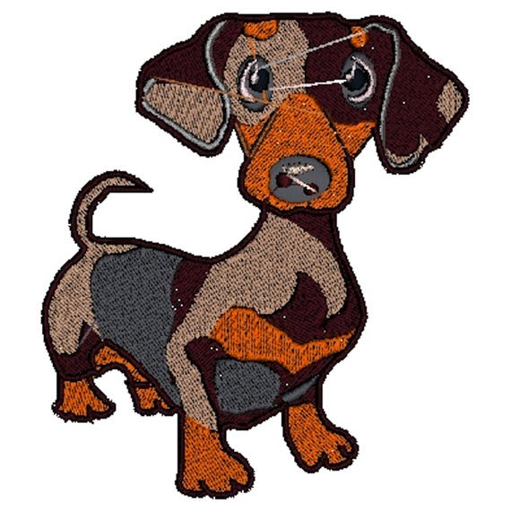 Personalised Towels Dachsund dog Embroidered Towels Dachshund 60