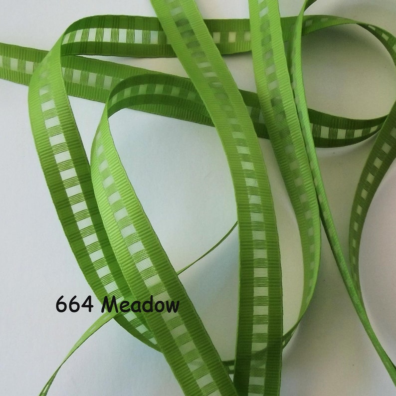Green Ribbon Ladder Ribbons Berisfords Ribbon Various Etsy