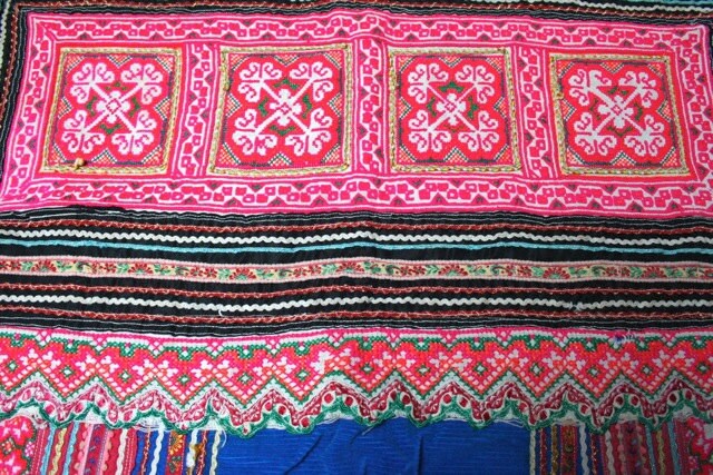 Textiles Hmong Fabric / Hmong Costume/ Miao Fabric / Hmong | Etsy