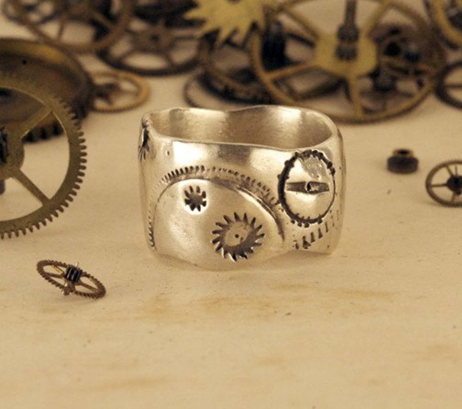 Watch Parts Ring Etsy