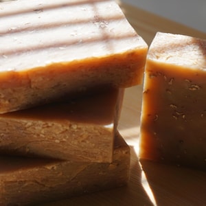 Oatmeal Milk and Honey Bar Soap - Handmade Natural Soap - Soothing & Nourishing